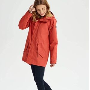 Burton Sadie rain jacket in hot sauce size xs